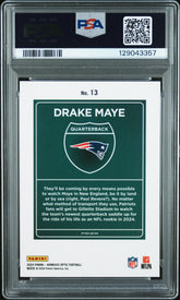2024 Panini Donruss Optic Downtown! Drake Maye #13 PSA 9
